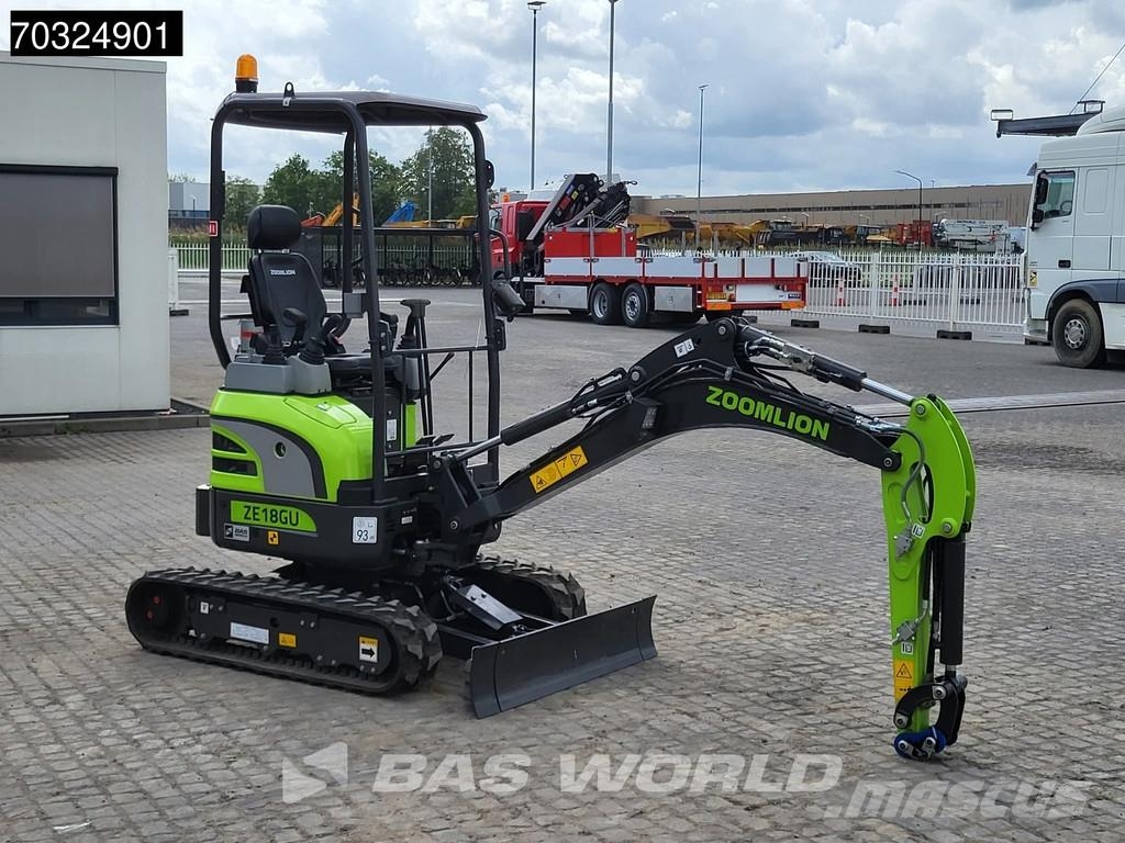Zoomlion ZE18 GU KUBOTA ENGINE - CE CERTIFIED Miniexcavadoras