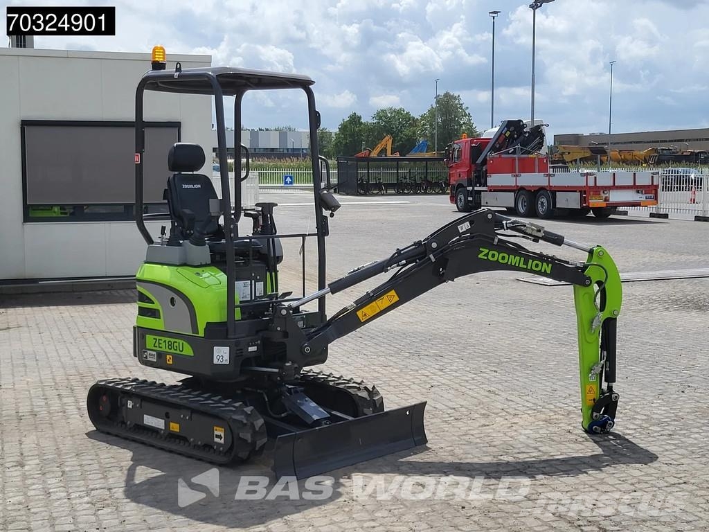 Zoomlion ZE18 GU KUBOTA ENGINE - CE CERTIFIED Miniexcavadoras