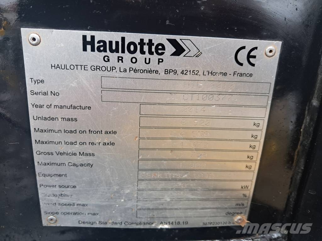 Haulotte HTL 4010 HTL 3614 DIECI MANITOU MT Sollevatori telescopici