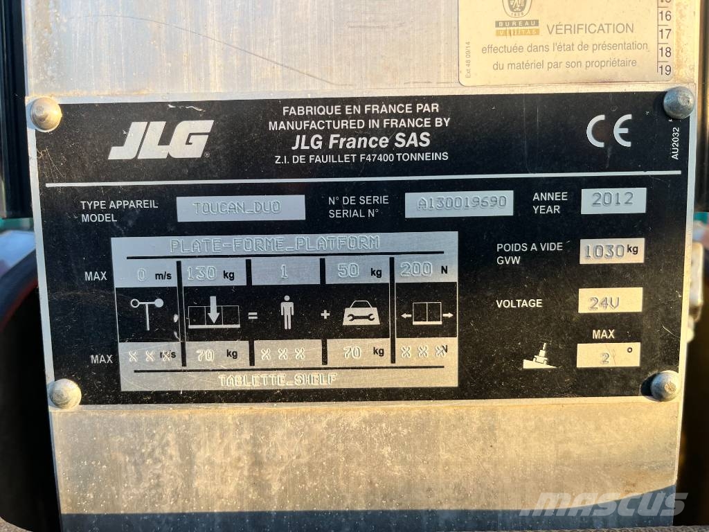 JLG TOCUAN DUO V-3813 EO Вертикальні щоглові підйомники