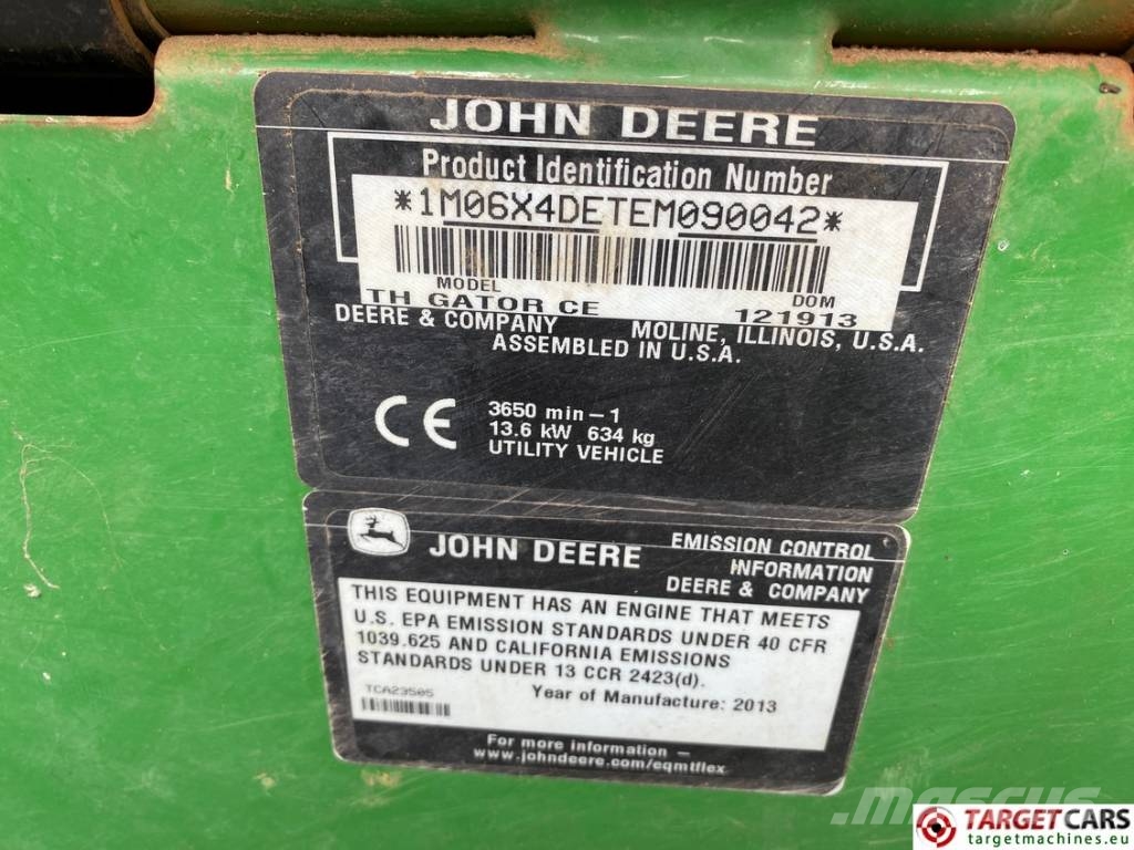 John Deere Gator TH 6x4 UTV Utility Vehicle Diesel Wózki golfowe