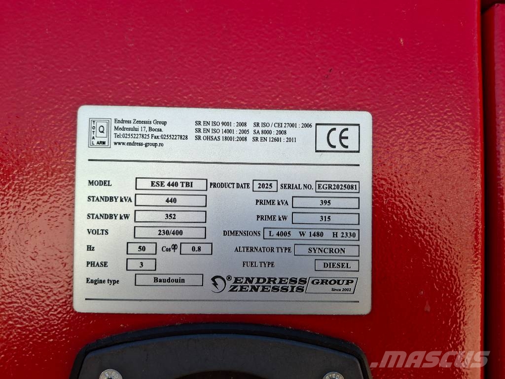 Endress ZENESSIS 440 TBI مولدات ديزل