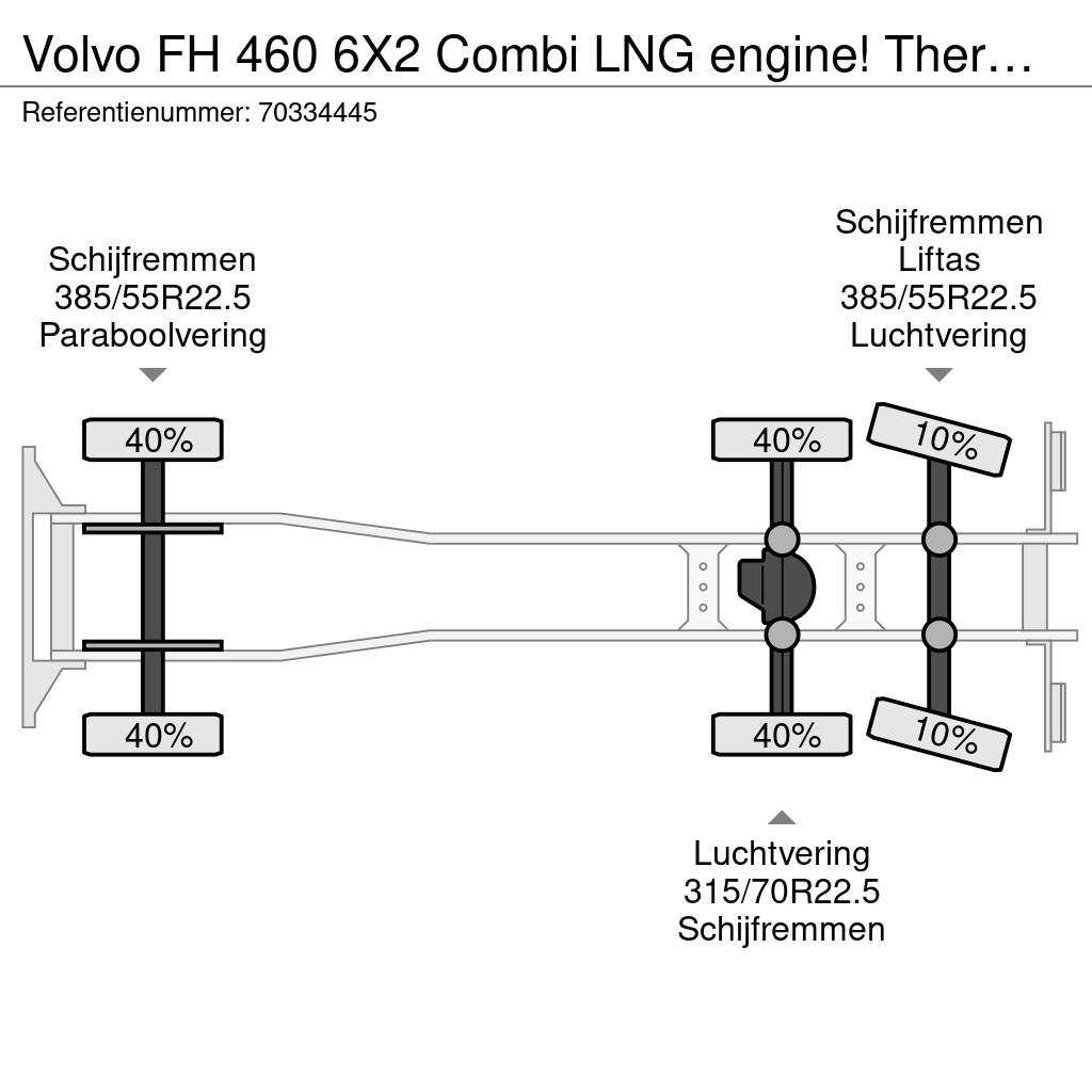 Volvo FH 460 6X2 Combi LNG engine! Thermo King UT 1200 c Camiones con temperatura controlada