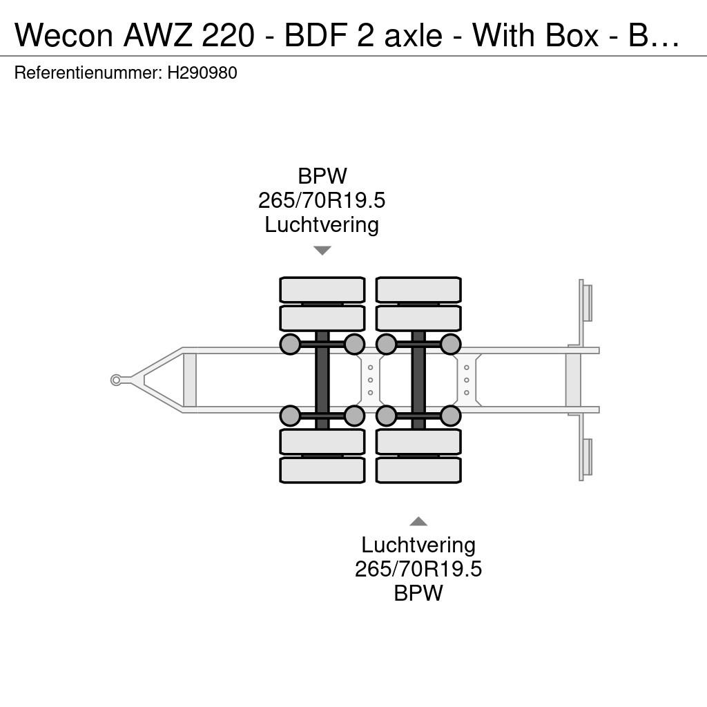 Wecon AWZ 220 - BDF 2 axle - With Box - BPW Axle مقطورات قابلة للفك