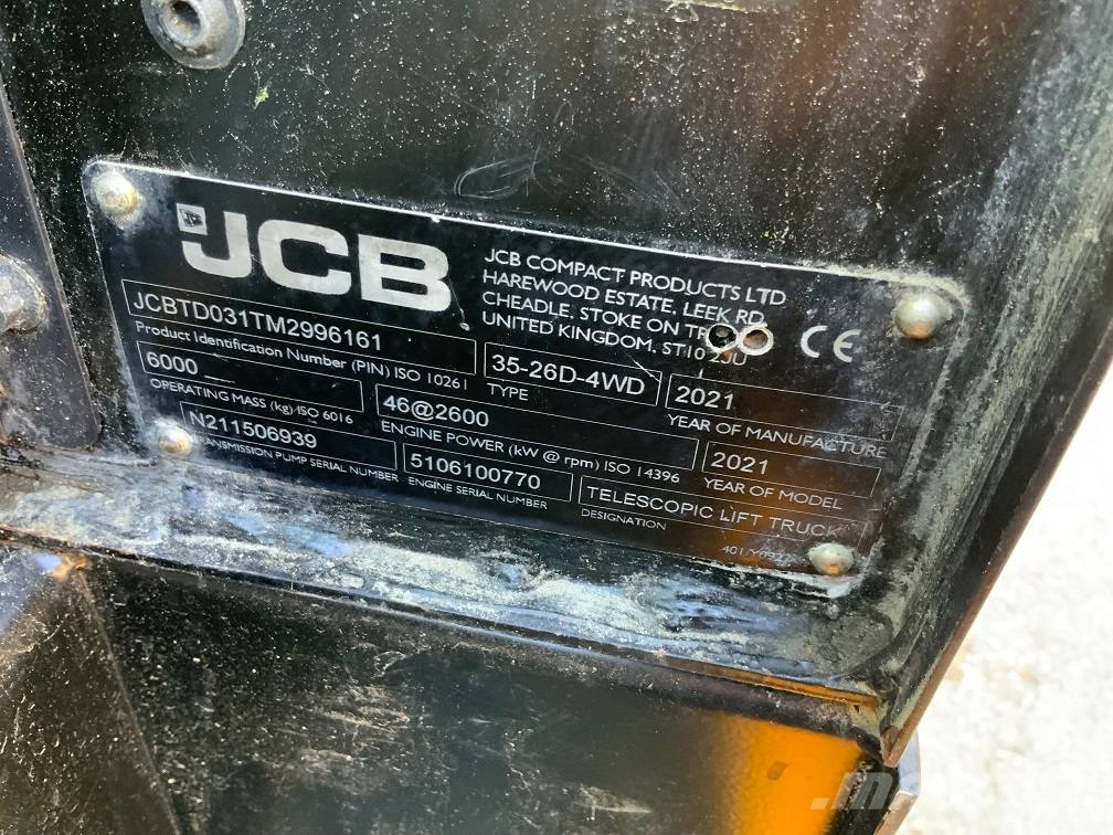 JCB TLT35-26D 4WD Teleskoplader