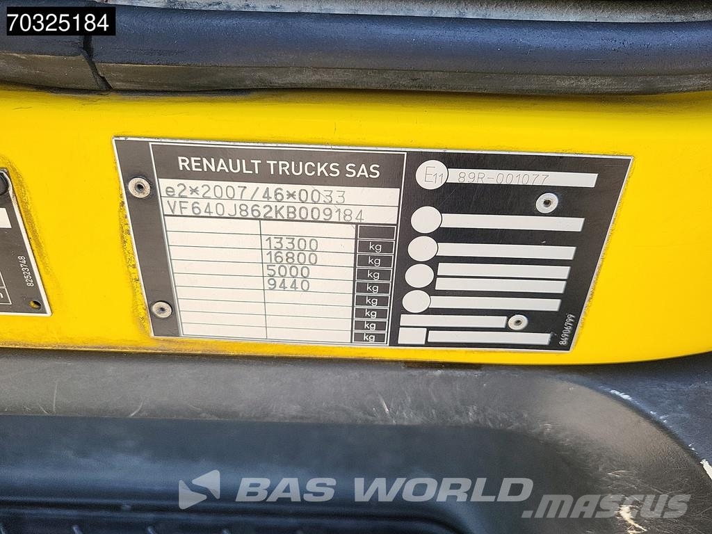 Renault D 280 4X2 8,50m Box 13t Automatic Tailgate Euro 6 Camiones de caja de lona