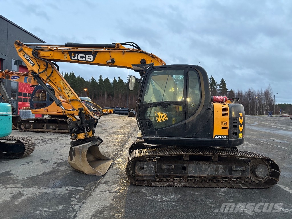 JCB JZ 140 / Engcon, 4 kauhaa, Pienet tunnit! Bagri goseničarji