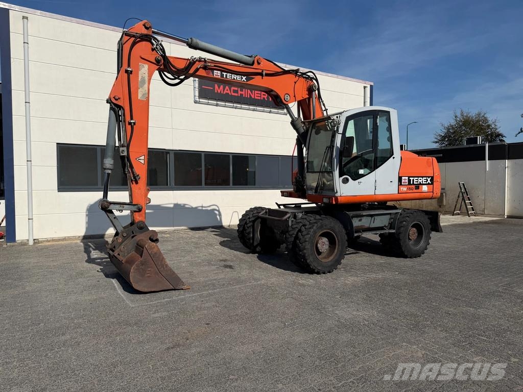 Terex TW150 / Atlas TW 150 Mobiele kraan / Graafmachine Escavadeiras de rodas