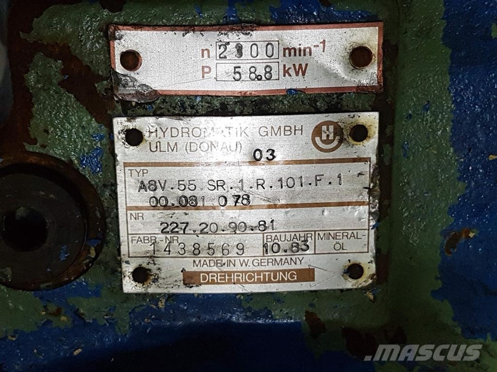 Hydromatik A8V55SR1R101F100081-227.20.90.81-Load sensing pump 液压