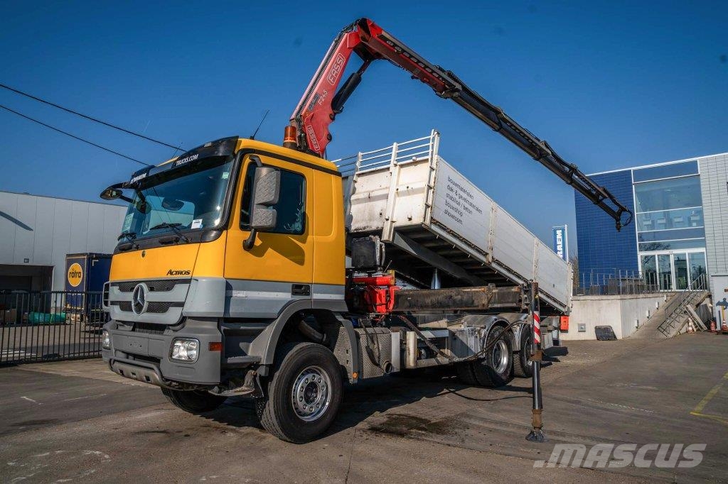Mercedes-Benz ACTROS 3344 K-MP3+FASSI F245 Tipper trucks