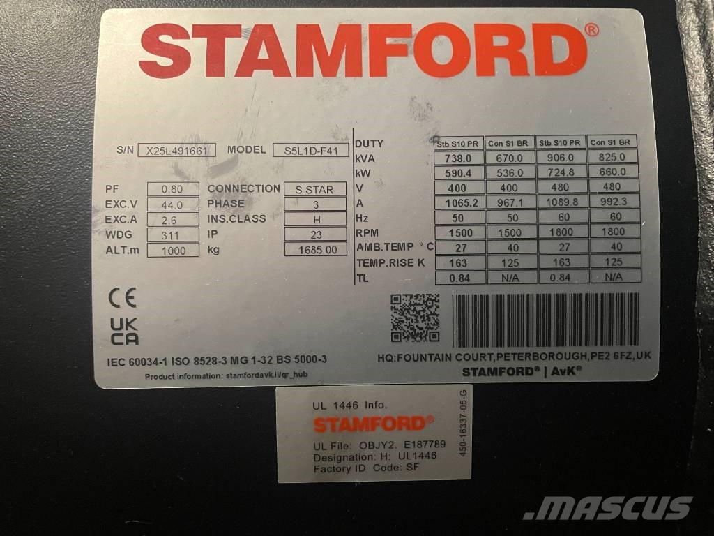 Volvo TWD1644GE - 715 kVA Generator - DPX-18884.1 Dizel generatori