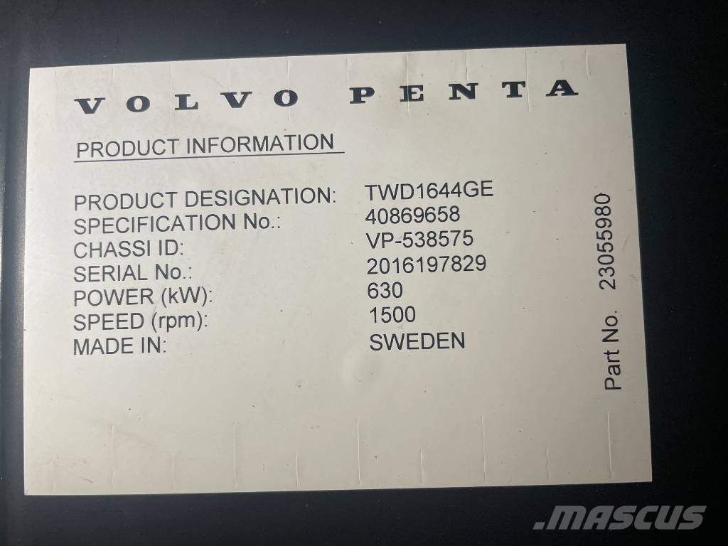 Volvo TWD1644GE - 715 kVA Generator - DPX-18884.1 Dizel generatori