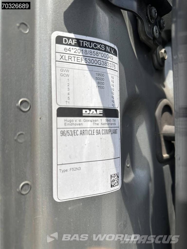 DAF XG+ 480 XG+ 4X2 Mega Full-Air 2x Tanks Standklima 트랙터 유닛