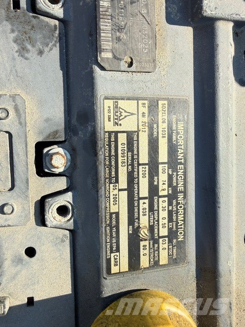 Deutz BF4M2012 USED ENGINE Moteur