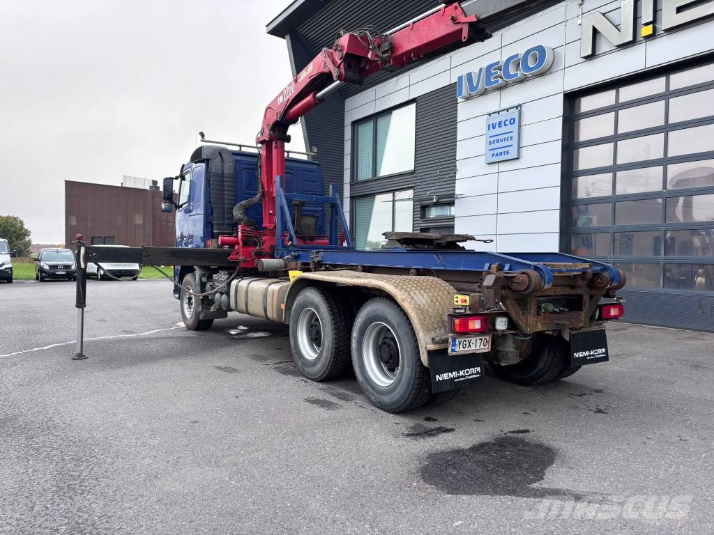 Volvo FH16 6x4 HMF 2220, vl laite+ vetopöytä lava Tovornjaki z žerjavom