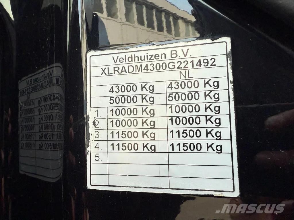 DAF CF 530 8X4 - FULL STEEL SUSP. - BIG AXLES + HYVA T Kipper