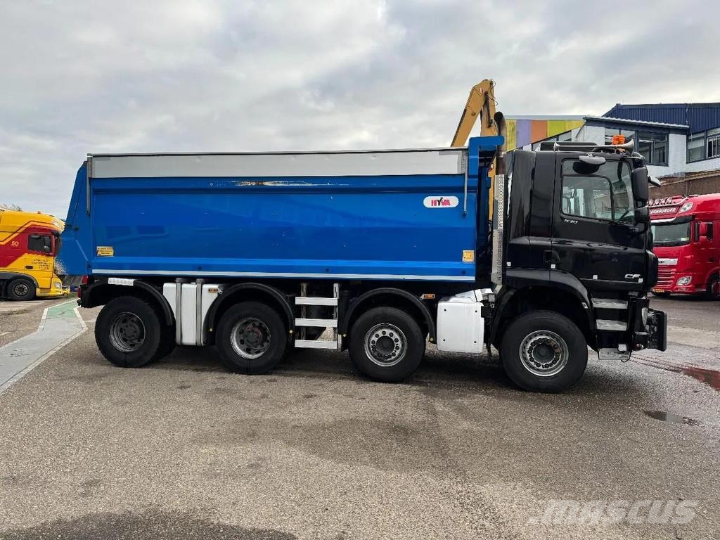 DAF CF 530 8X4 - FULL STEEL SUSP. - BIG AXLES + HYVA T Kipper