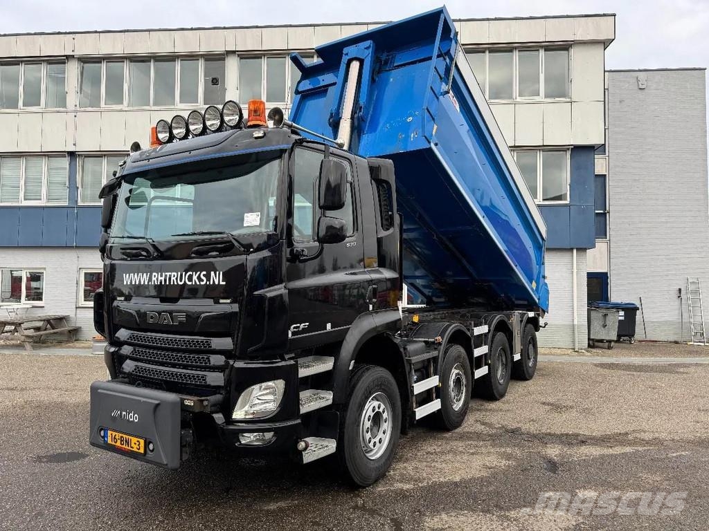 DAF CF 530 8X4 - FULL STEEL SUSP. - BIG AXLES + HYVA T Kipper