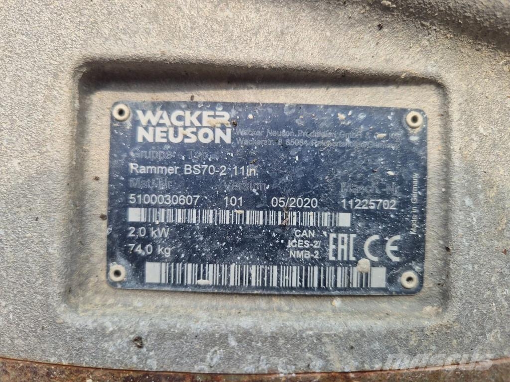 Wacker Neuson BS70-2 11in Martinetes vibradores