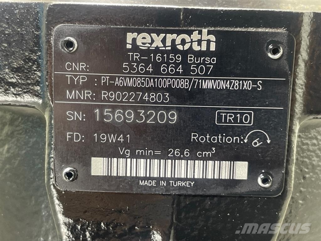 Terex TL65 Speeder-Rexroth A6VM085DA-Drive motoR هيدروليات