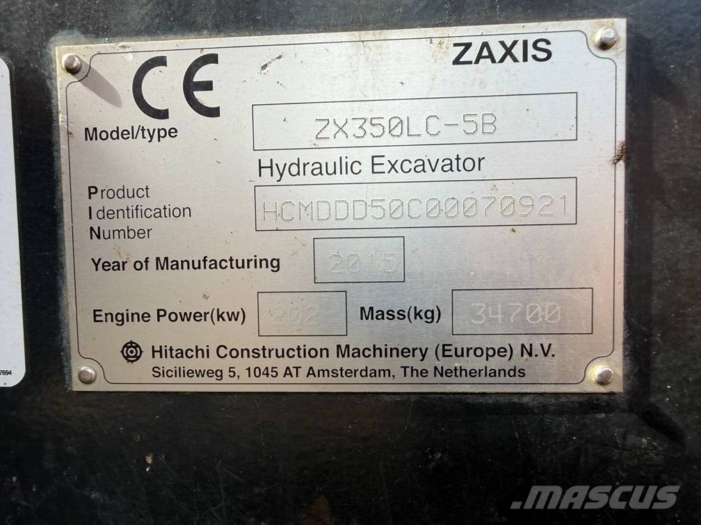 Hitachi ZX 350 LC-5B Rupsgraafmachines