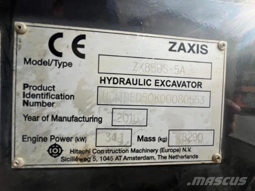 Hitachi ZX85 US-5A Mini rýpadlá < 7t