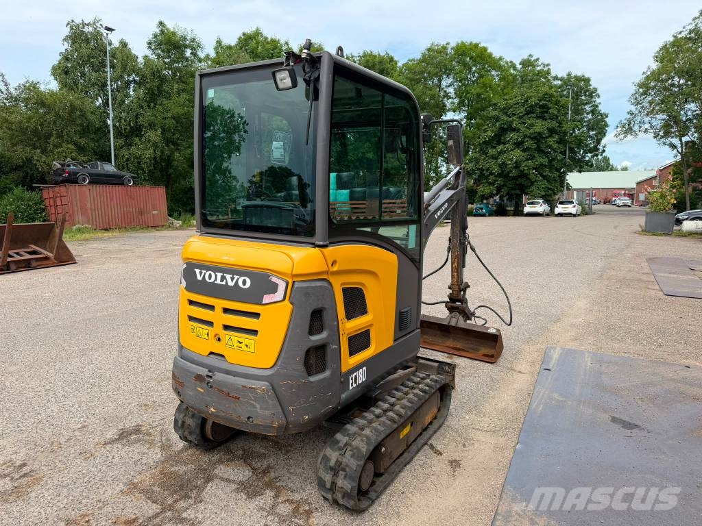 Volvo EC 18 D Mini ekskavatörler, 7 tona dek