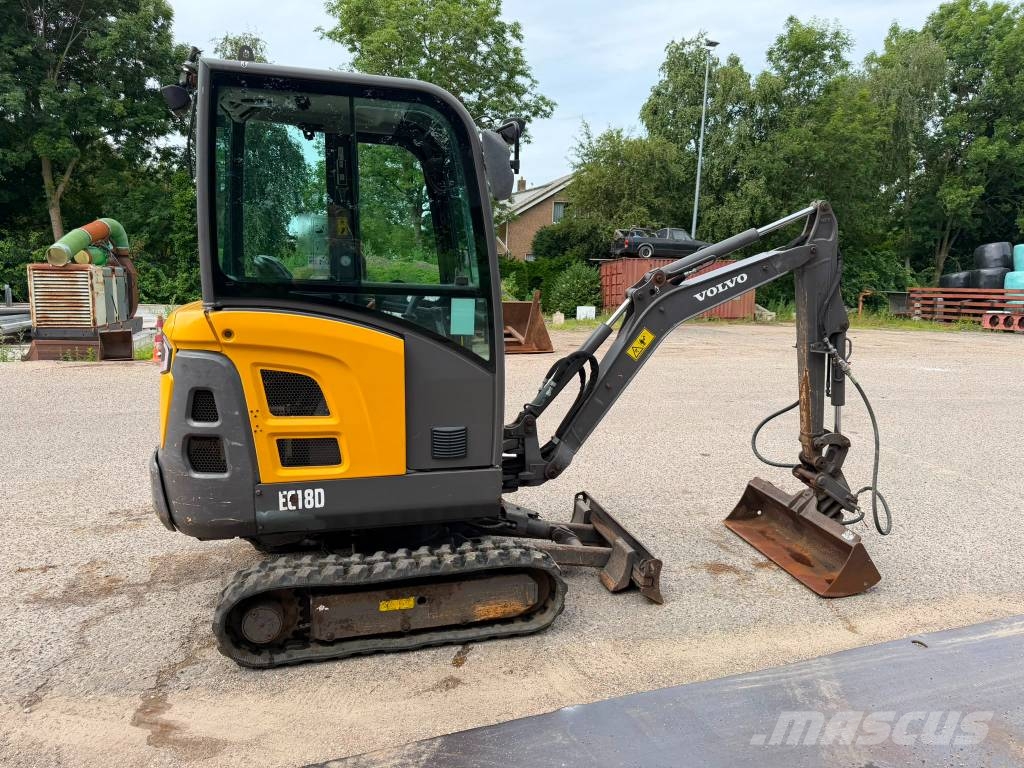 Volvo EC 18 D Mini ekskavatörler, 7 tona dek