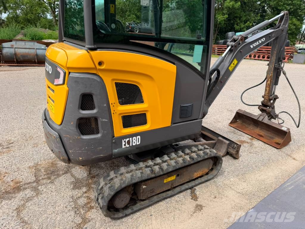 Volvo EC 18 D Mini ekskavatörler, 7 tona dek