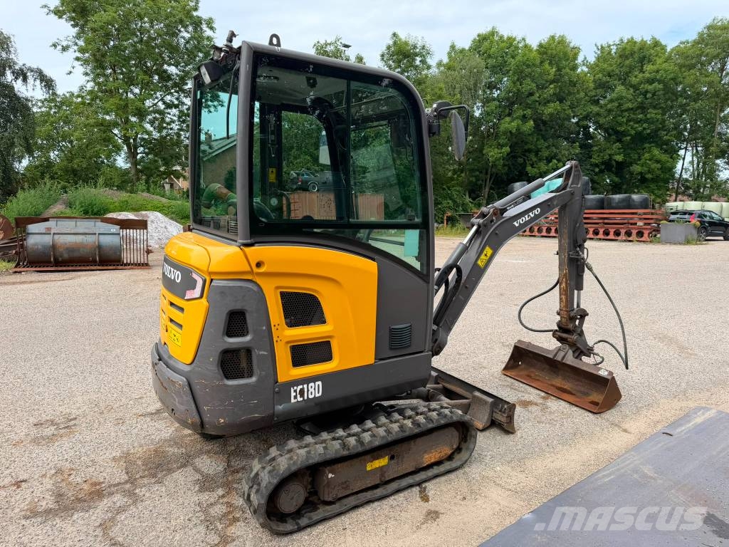 Volvo EC 18 D Mini ekskavatörler, 7 tona dek
