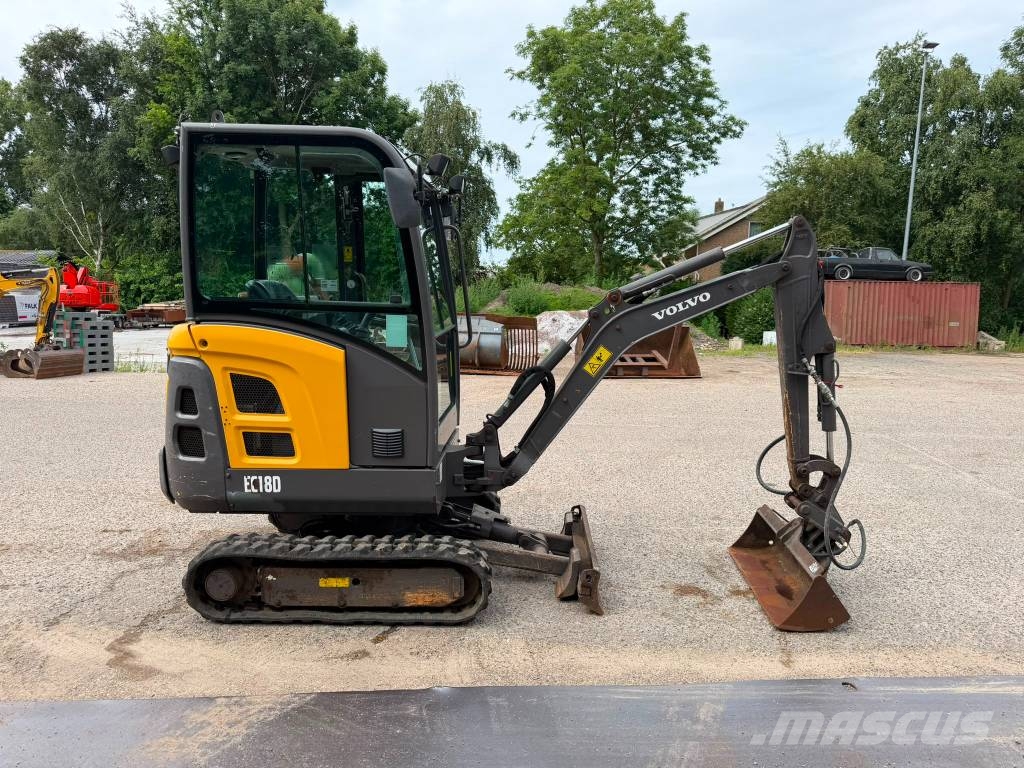 Volvo EC 18 D Mini ekskavatörler, 7 tona dek