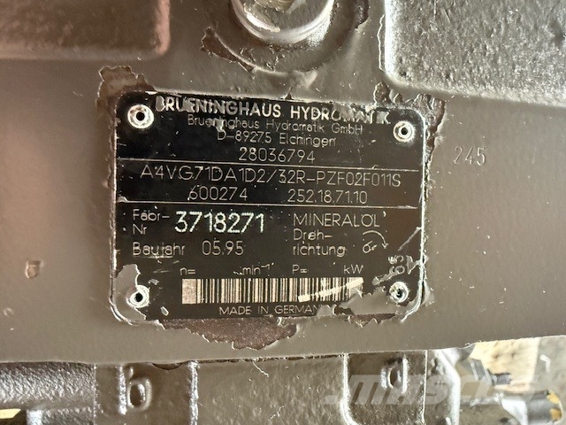 Rexroth A4VG71 USED HYDRAULIC PUMP Υδραυλικά