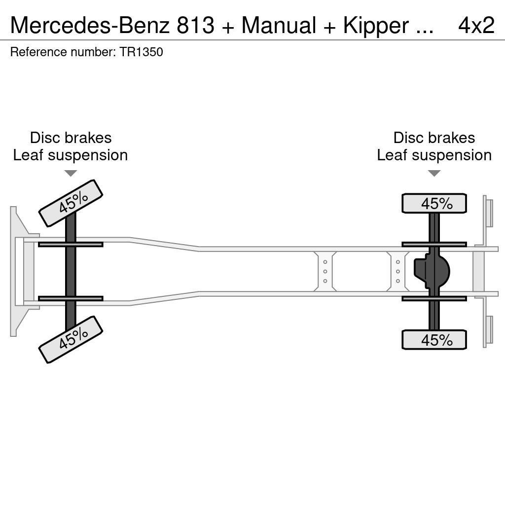 Mercedes-Benz 813 + Manual + Kipper + 4x4 Tipper trucks