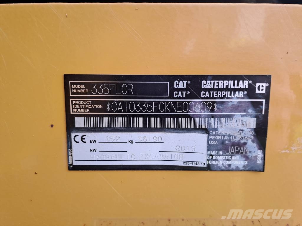 CAT 335FLCR Bageri gusjeničari