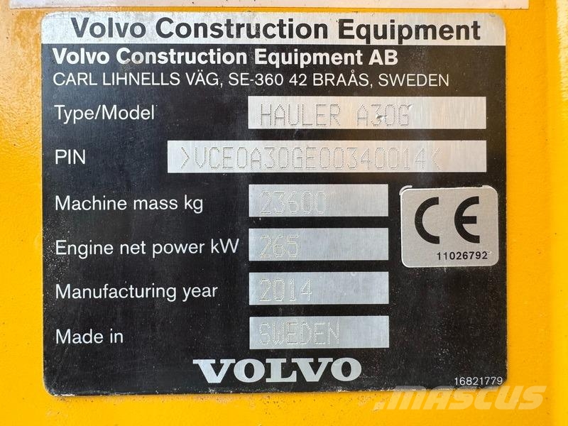 Volvo A 30 G Mini pašizgāzēji
