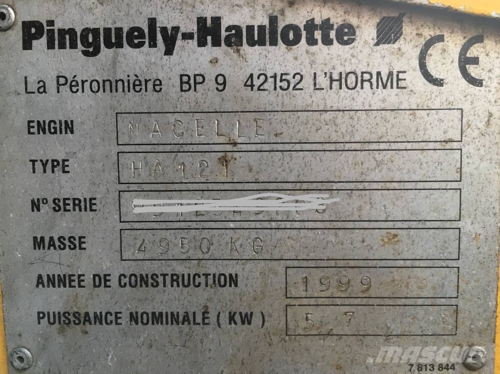 Haulotte HA121 V-1799 FOR EXPORT ONLY EO Вертикальні щоглові підйомники