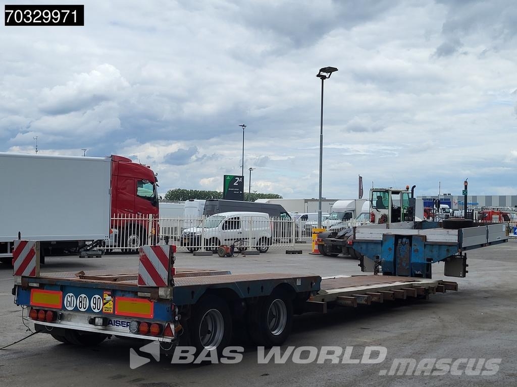 Robuste Kaiser RTI DU231104 2 axles Extendable Gooseneck Steering Semirremolques de góndola rebajada