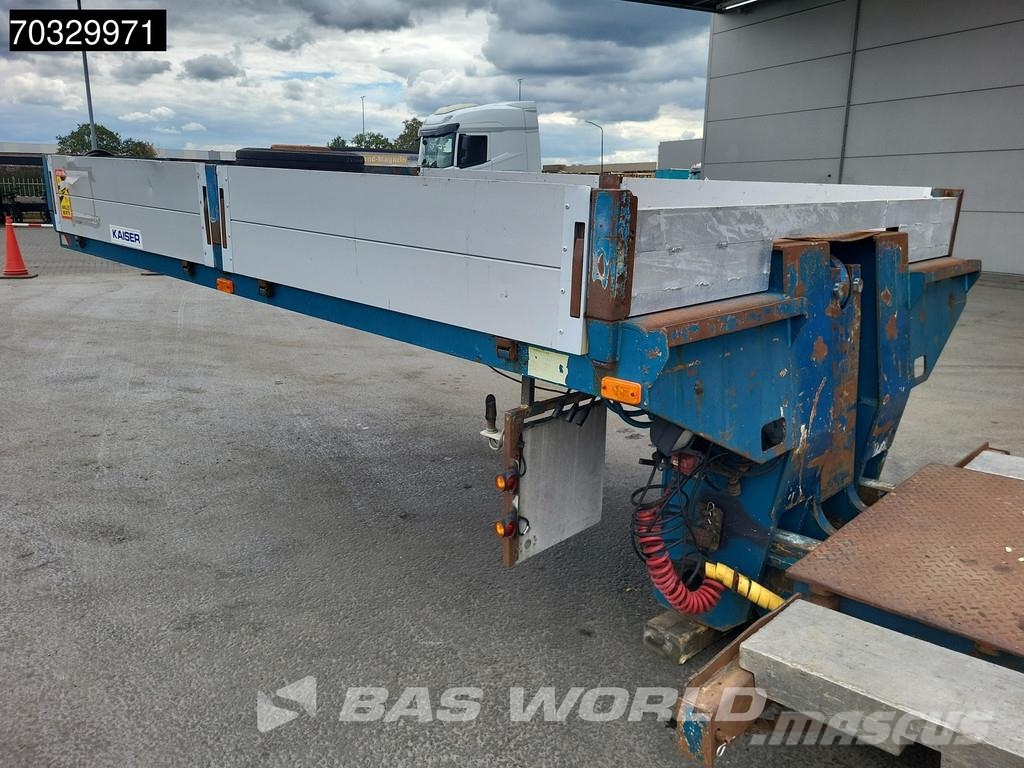 Robuste Kaiser RTI DU231104 2 axles Extendable Gooseneck Steering Semirremolques de góndola rebajada