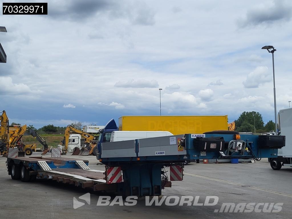 Robuste Kaiser RTI DU231104 2 axles Extendable Gooseneck Steering Semirremolques de góndola rebajada