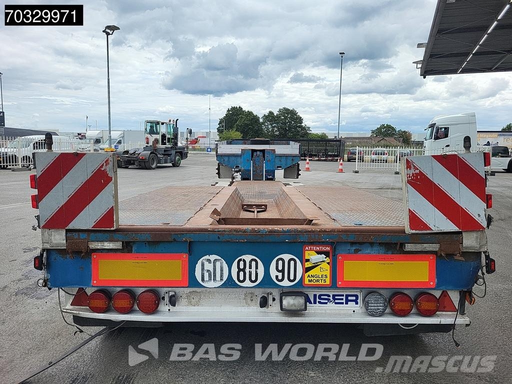 Robuste Kaiser RTI DU231104 2 axles Extendable Gooseneck Steering Semirremolques de góndola rebajada