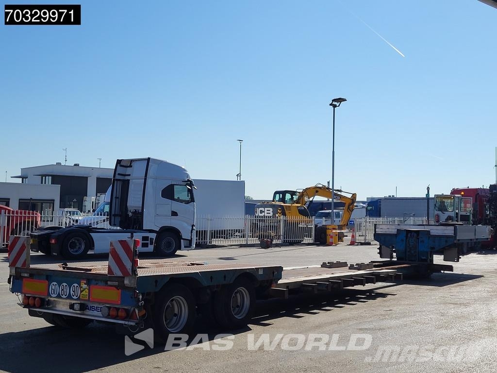 Robuste Kaiser RTI DU231104 2 axles Extendable Gooseneck Steering Semirremolques de góndola rebajada
