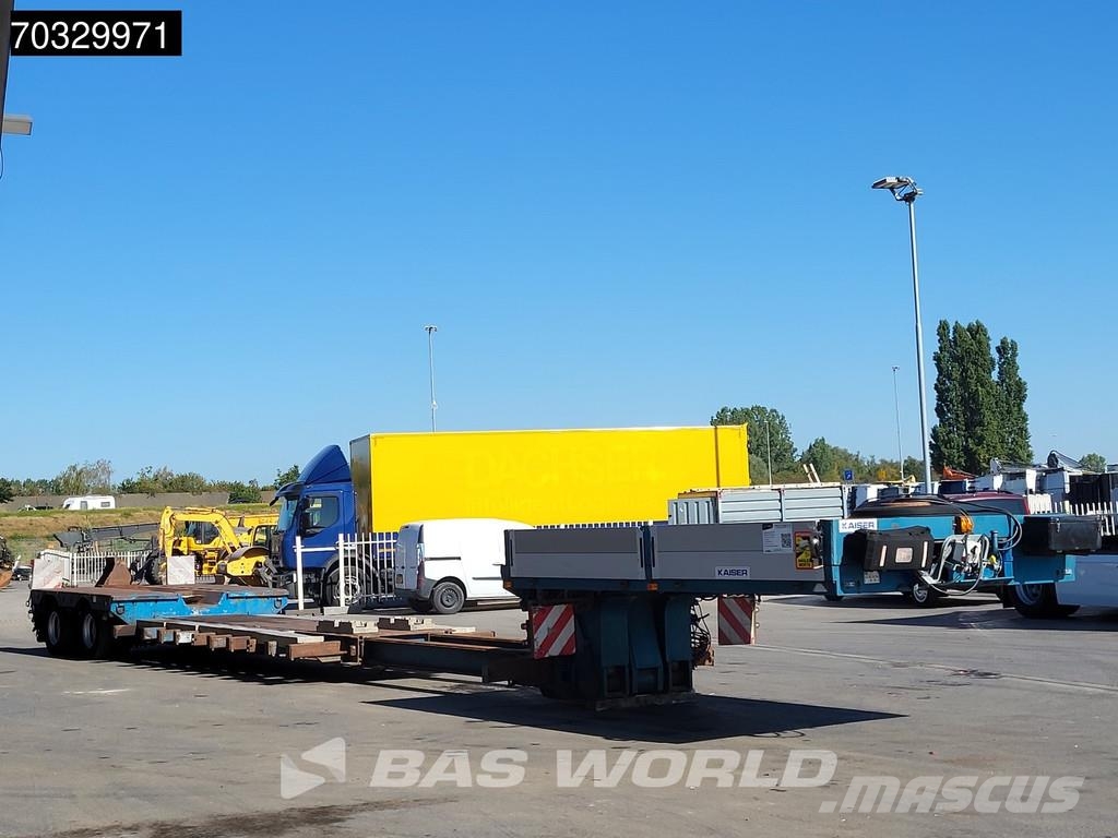 Robuste Kaiser RTI DU231104 2 axles Extendable Gooseneck Steering Semirremolques de góndola rebajada