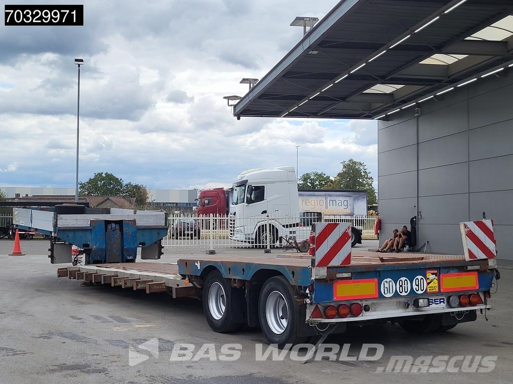 Robuste Kaiser RTI DU231104 2 axles Extendable Gooseneck Steering Semirremolques de góndola rebajada