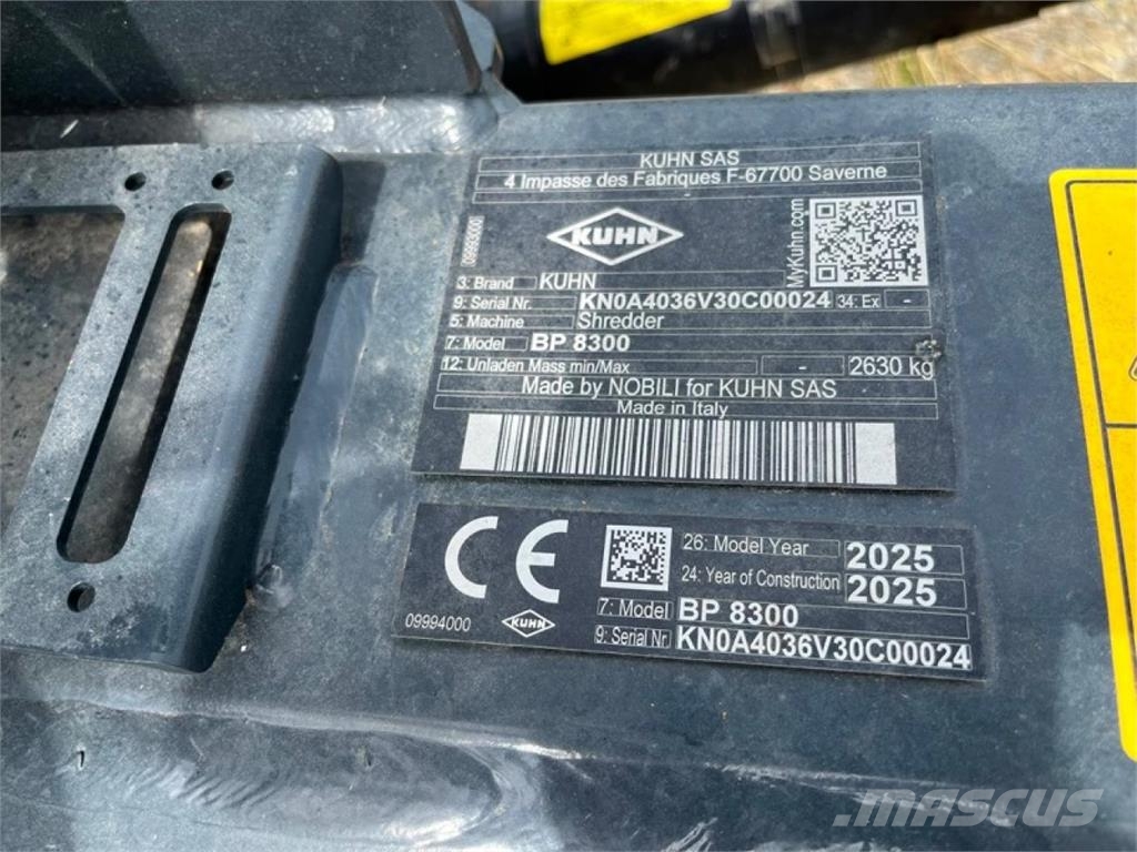 Kuhn BP 8300 Falciatrici/cimatrici per pascoli