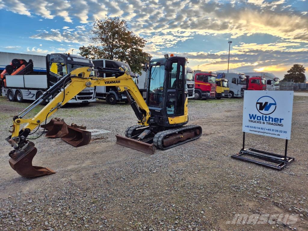 Yanmar Vio 27-6 // Powertilt // 4 buckets Minigravemaskiner