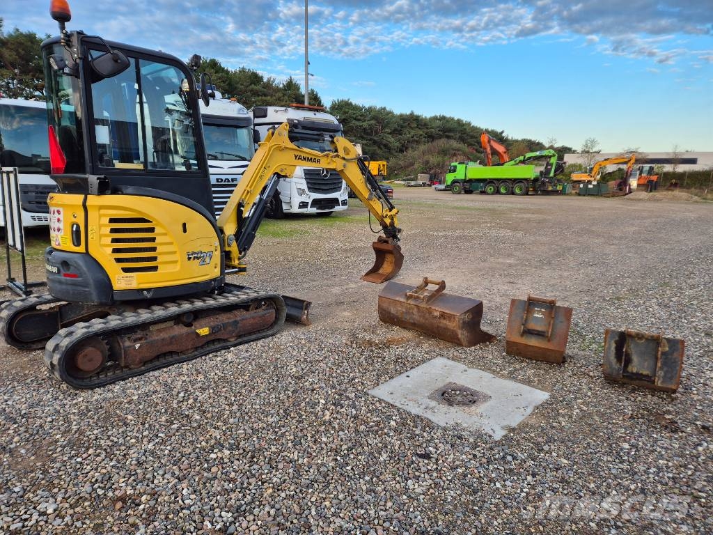 Yanmar Vio 27-6 // Powertilt // 4 buckets Minigravemaskiner