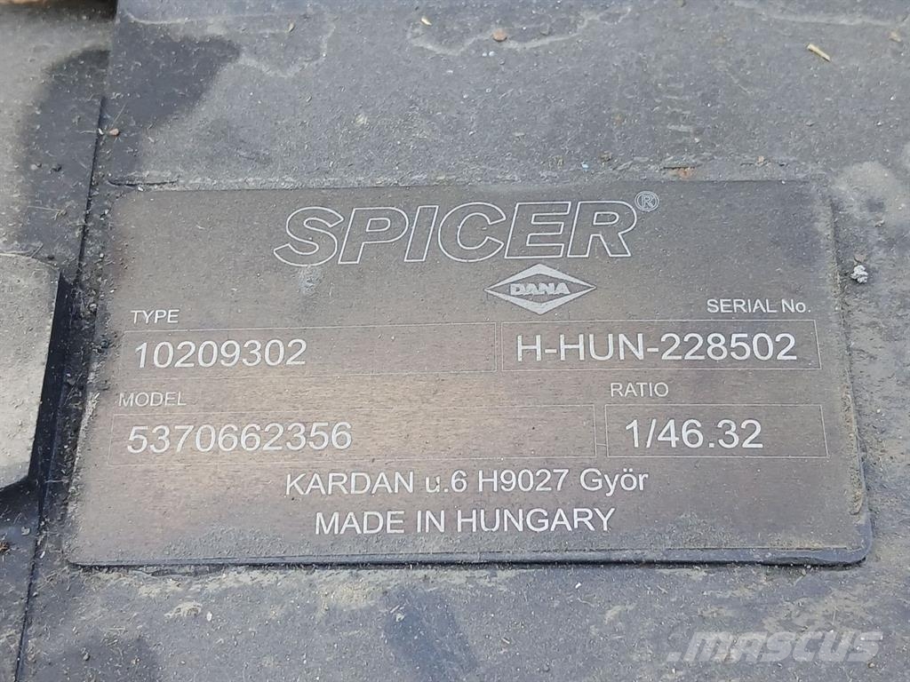 Yanmar 5370662356-Dana Spicer 603/211/0209302-Axle/Achse LKW-Achsen