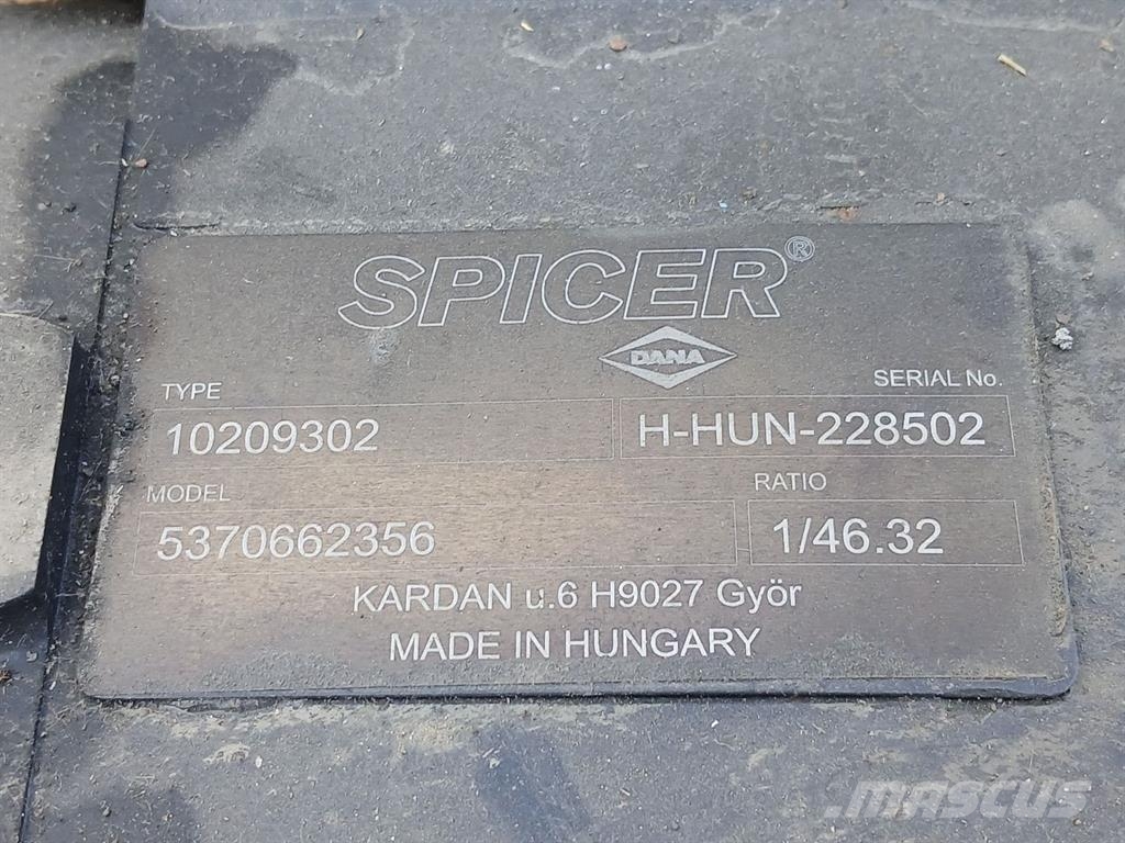 Yanmar 5370662356-Dana Spicer 603/211/0209302-Axle/Achse Eixos