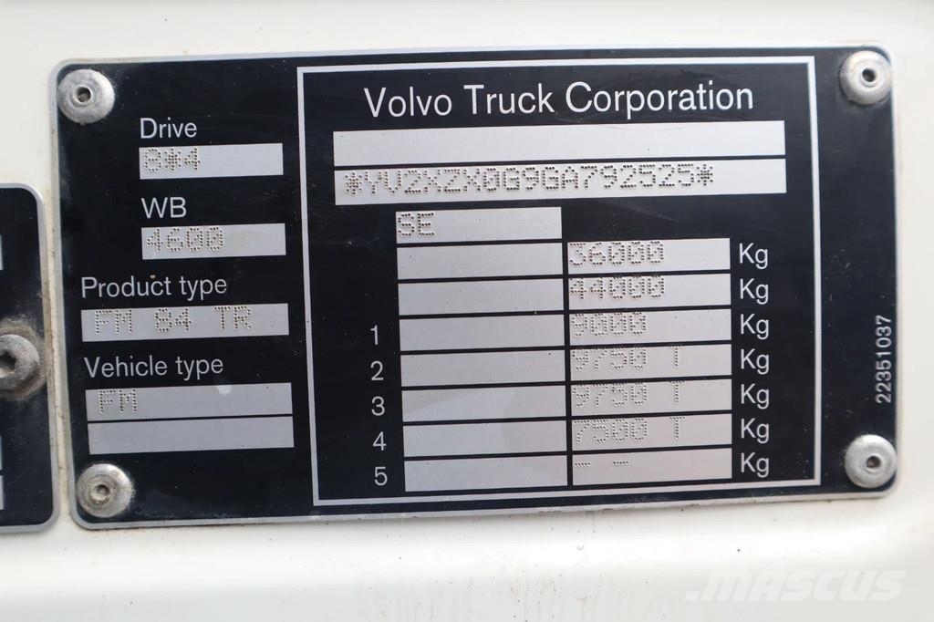 Volvo FMX 450 8X4 EURO 6 PUTZMEISTER M42-5 PROLINE LOW H Pompe à béton