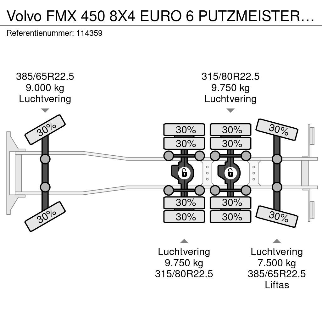 Volvo FMX 450 8X4 EURO 6 PUTZMEISTER M42-5 PROLINE LOW H Pompe à béton
